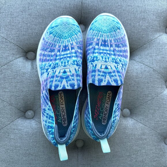 Skechers Women's Ultra Flex Ombre Bliss Walking Sneakers 6.5M 149435 Blue/Purple - Picture 8 of 11